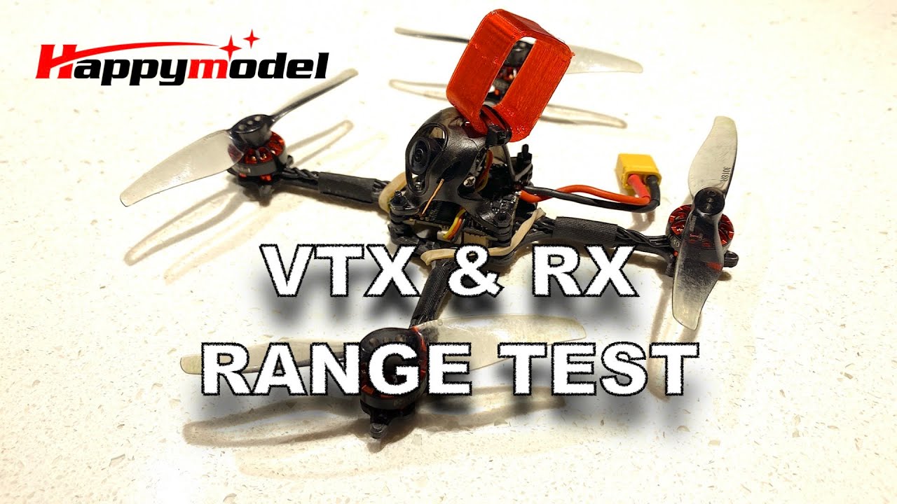 Crux3 by Happymodel - VTX and RX range test (fixed it!)