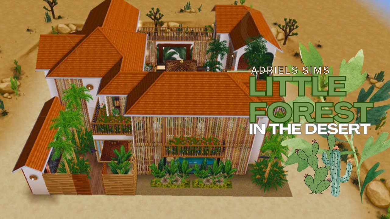 Sims Freeplay | Relaxing Forest Villa In The Desert | Tour & Live Build | ASMR | Adriels Sims