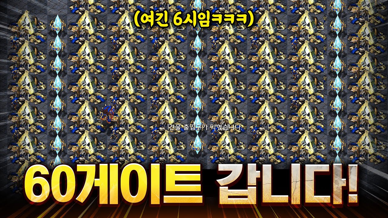 상대에게 60게이트 온리 질럿의 무서움을 보여줬습니다ㅋㅋ
