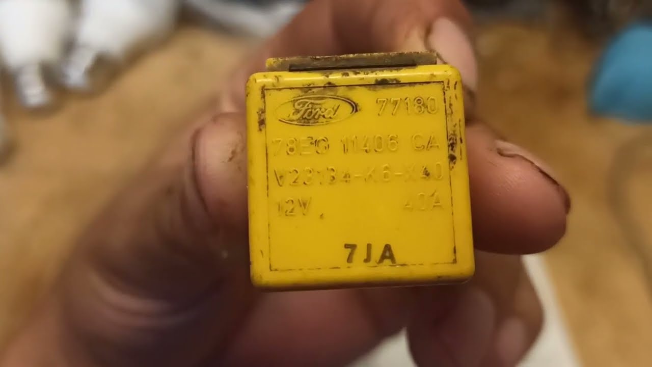 Как подключить и проверить реле Ford Скорпио Сиерра от 86 до1992 г, 78EG11406CA, 4- K6- X40. 12v 40A