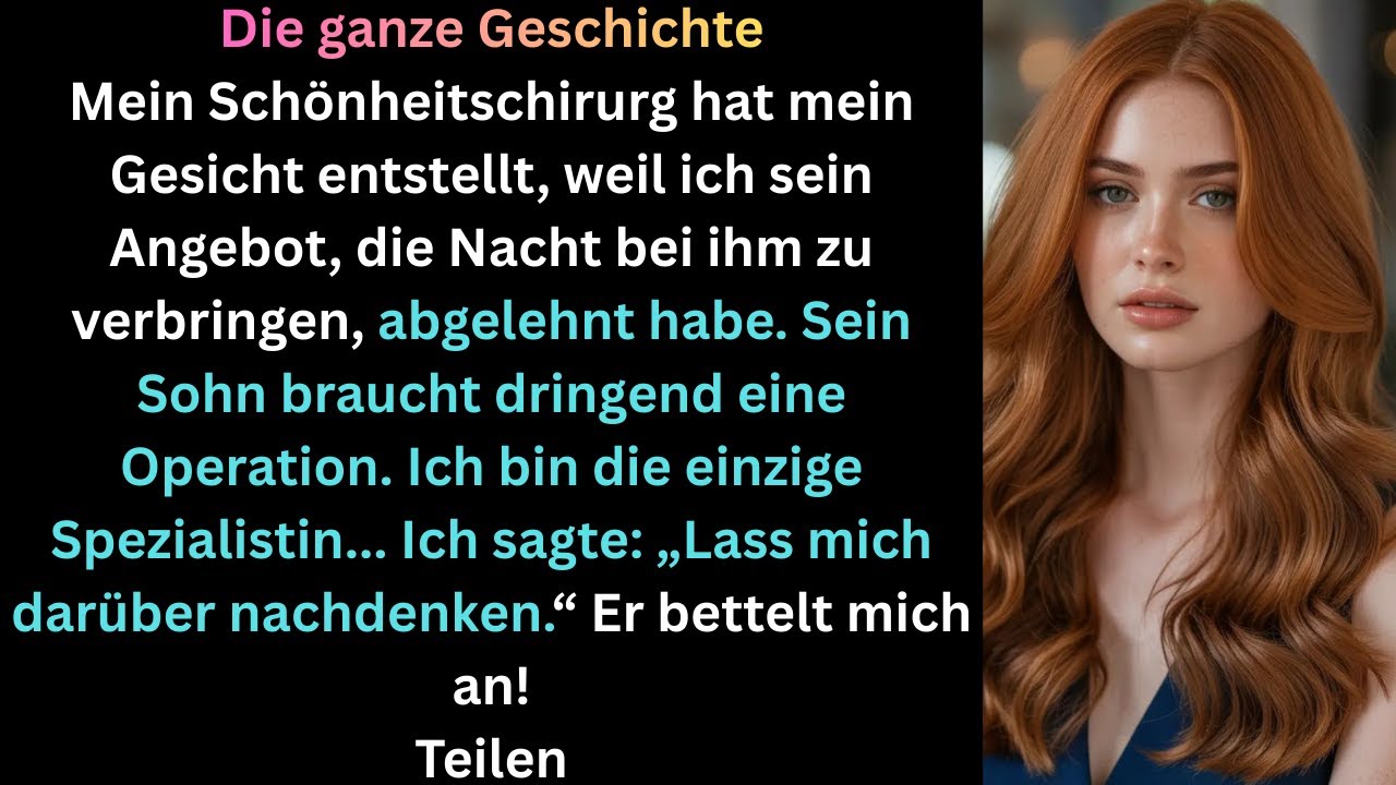 Ein Schönheitschirurg hat mein Gesicht entstellt, nachdem ich seine Annäherungsversuche zurückgewies
