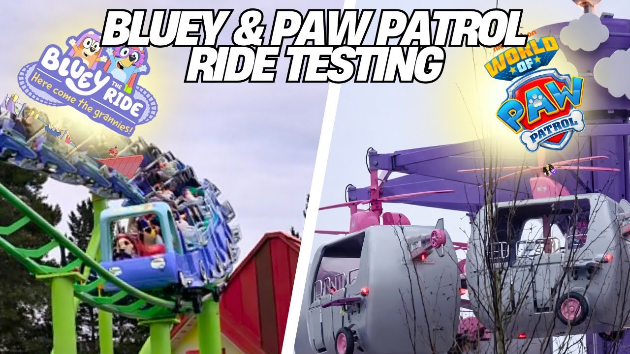 Аттракционы BLUEY COASTER и World Of PAW Patrol официально проходят тестирование в парке! 👀 | Фев...