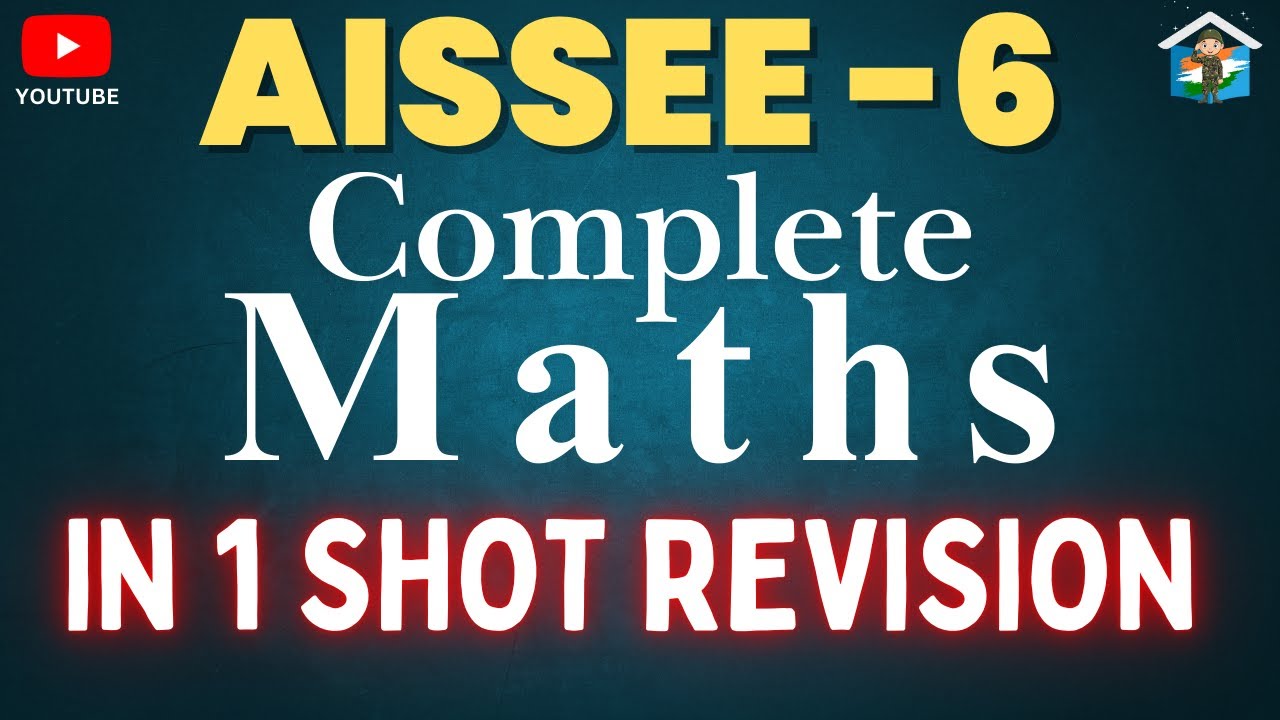 Sainik class 6 complete Maths Revision | aissee 6  #aissee2025 #jnvst2025