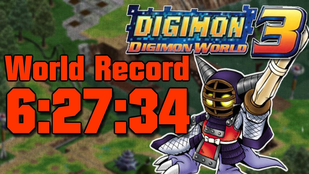 Digimon World 3 Any% Speedrun World Record 6:27:34