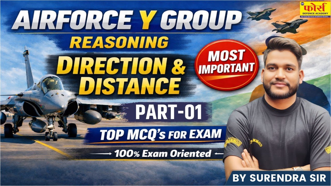 AirForce Y Group Direction & Distance | Basic to Advance | Complete Concept + Tricks
