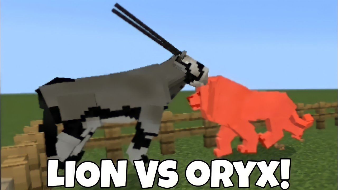 LION VS ORYX (Minecraft Mob Battle)