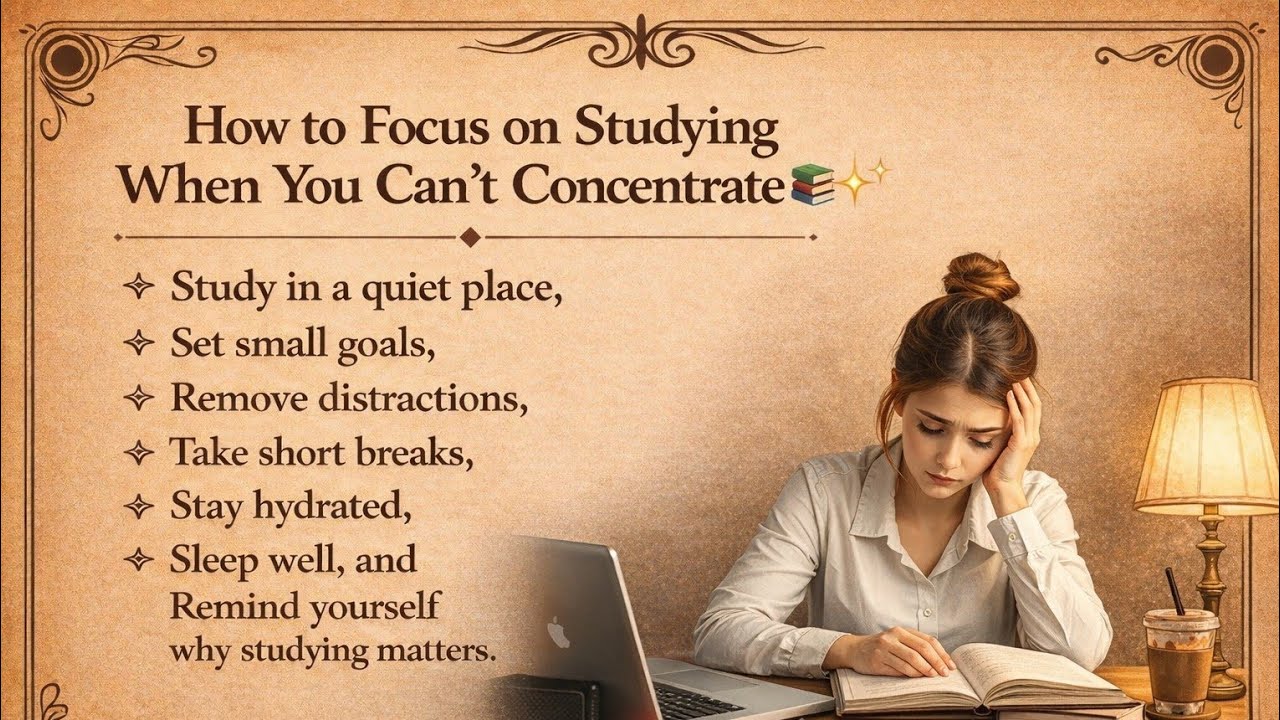 How to Focus on Studying When You Can’t Concentrate #motivation #speakingeveryday #englishlanguage 