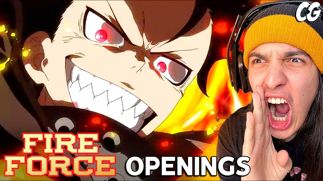 FIRE FORCE!! REAGINDO A TODAS AS OPENING e ENDINGS (1-4)! - React