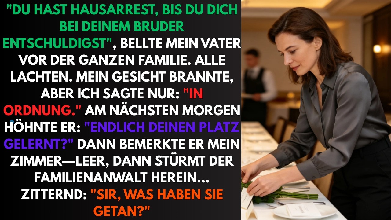 Mein Vater stellte mich vor 30 Verwandten bloß – Dann kam sein Anwalt mit der Wahrheit herein