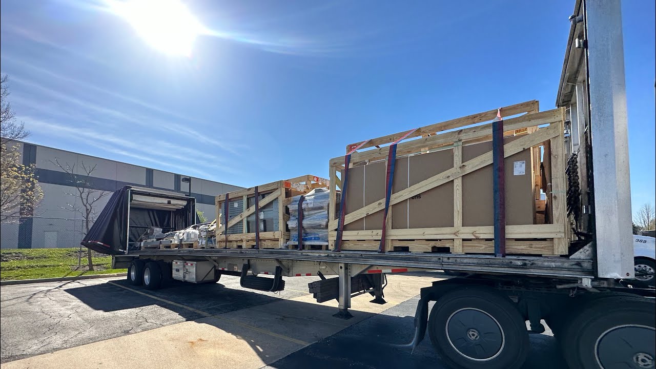 Получил Прицеп «Конестога» , забрал прицеп с завода eXtream (stepdeck), везу негабарит в США