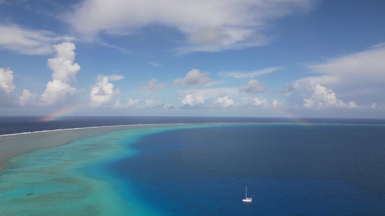 Minerva Reef Nord by Drone - Our most remote STARLINK Access - Cinematic Video - DJI Mini 3 Pro