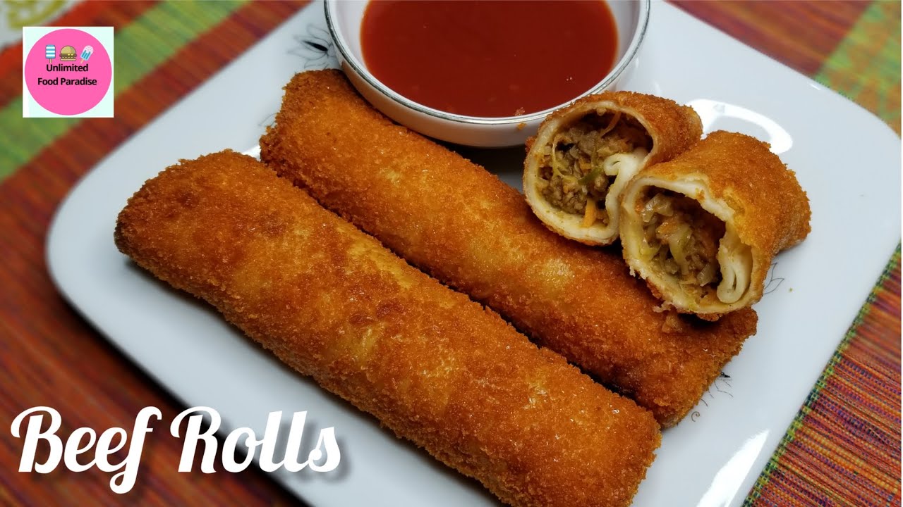 Crispy Beef Rolls । বিফ রোল । Easiest and best roll recipe .