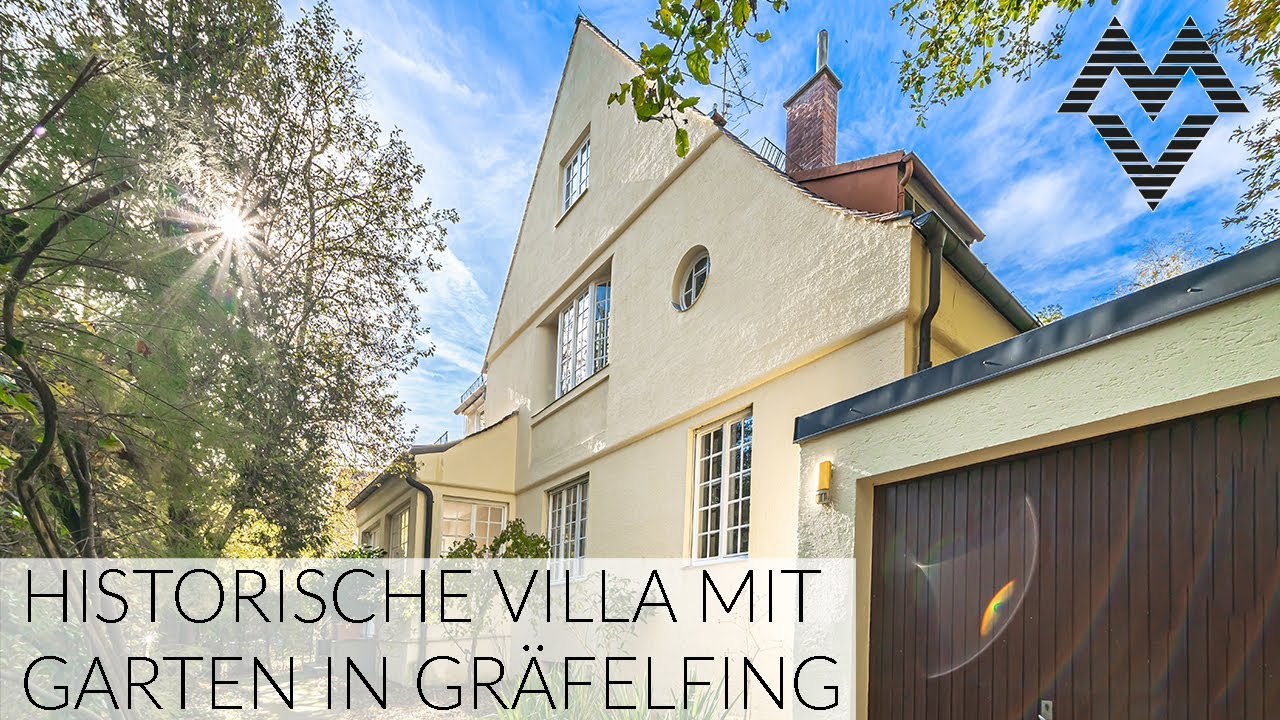 Voll Charme, Geschichte & Potenzial: Historische Villa mit Garten in Gr&auml;felfing