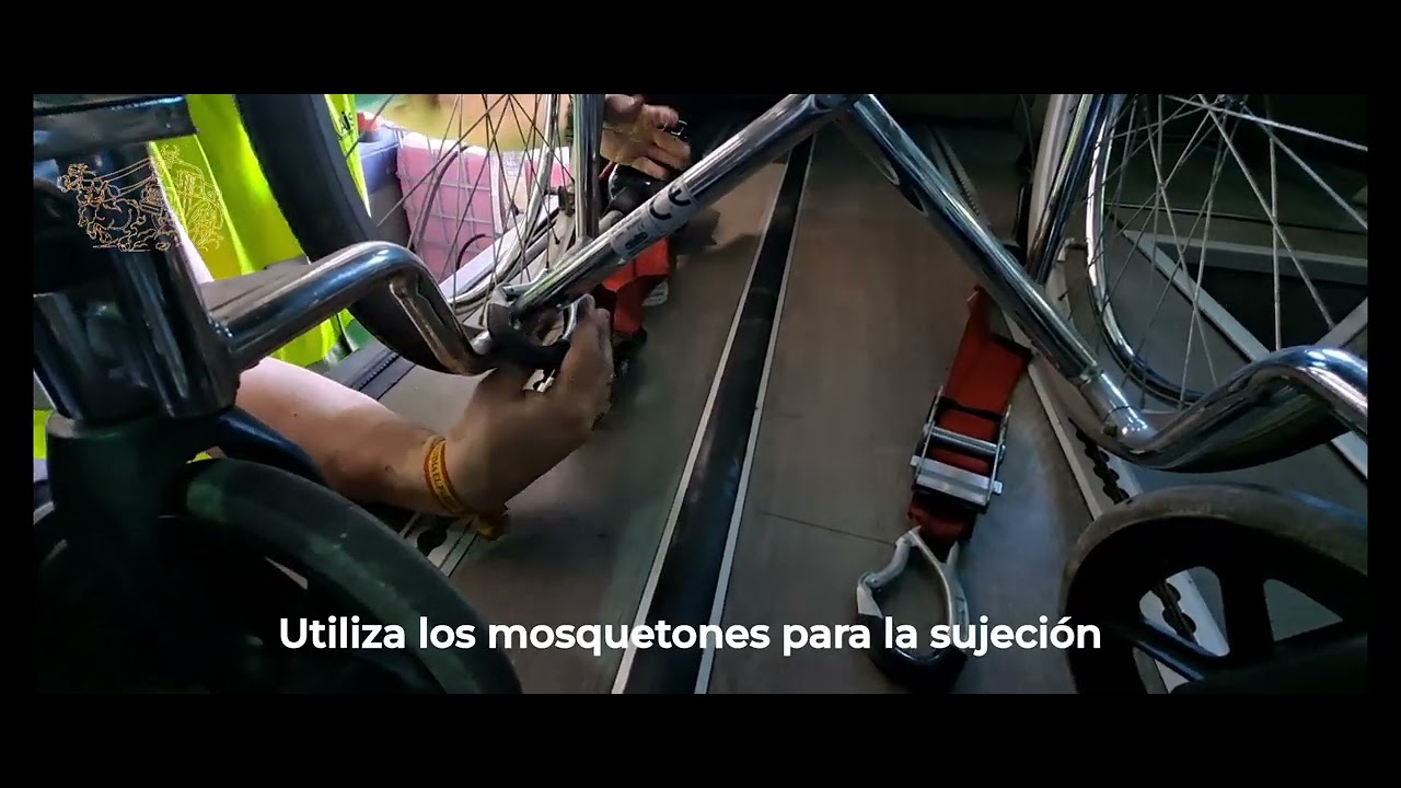 Instalación de anclajes en autobús para PMR (sillas de ruedas); UnWin