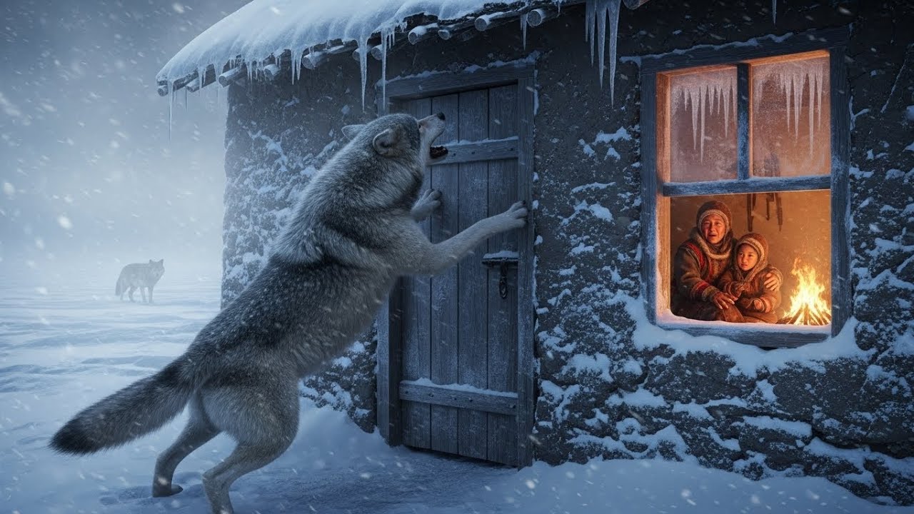 Snežna oluja na -77°C | 91-godišnja udovica i njen unuk štite trudnu vučicu.
