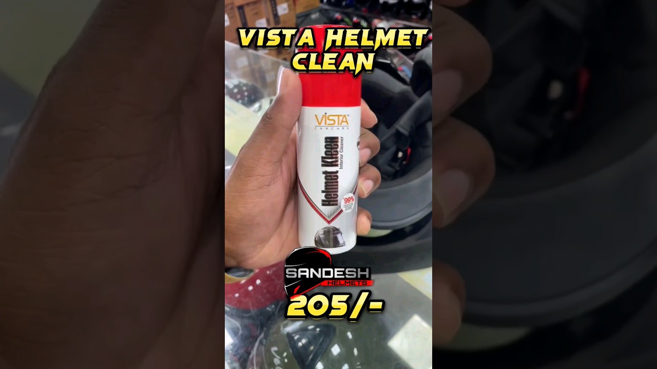 VISTA HELMET KLEEN || HELMET INTERIOR CLEANER|| #spray #helmet#cleanning#interior #clean#accessories