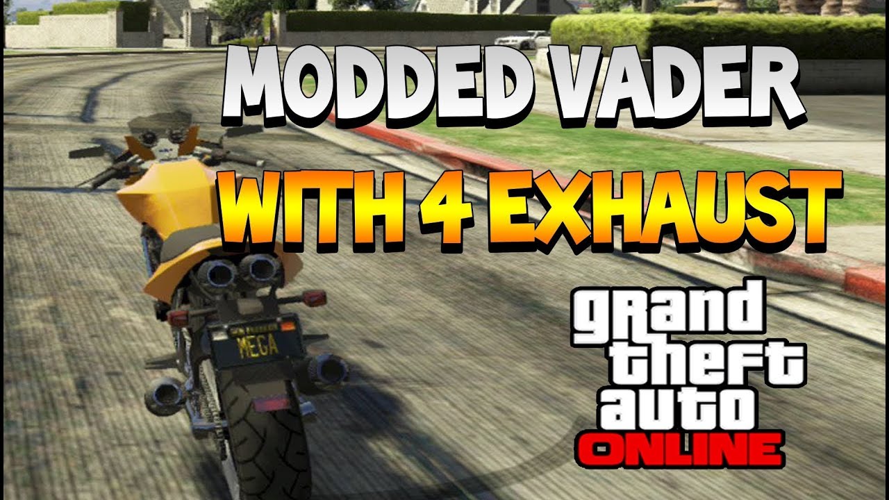 GTA 5 Online: How To Get Modded The Modded Vader, 4 Exhausts! (After Patch 1.11) (Easy)