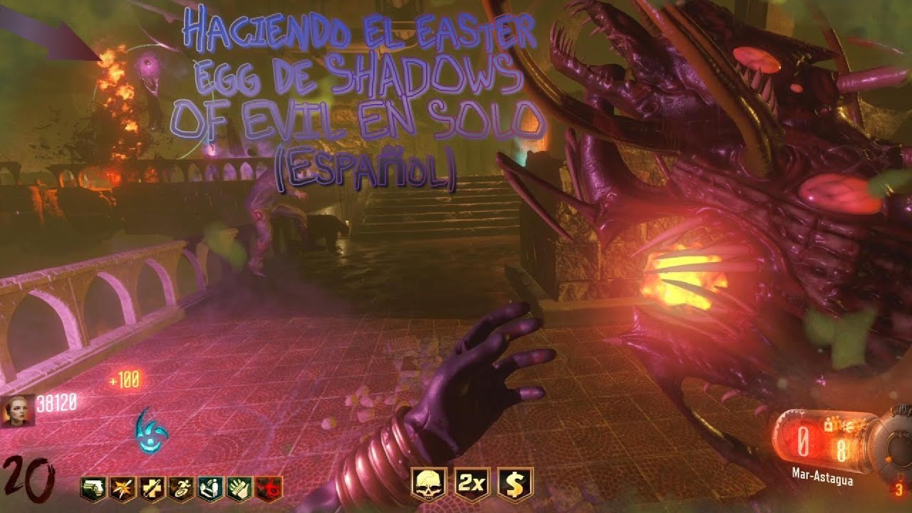 Haciendo el easter egg SHAWDOS OF EVIL SOLO|Sin comentar (Español)#callofdutyzombies #gameplay #cod