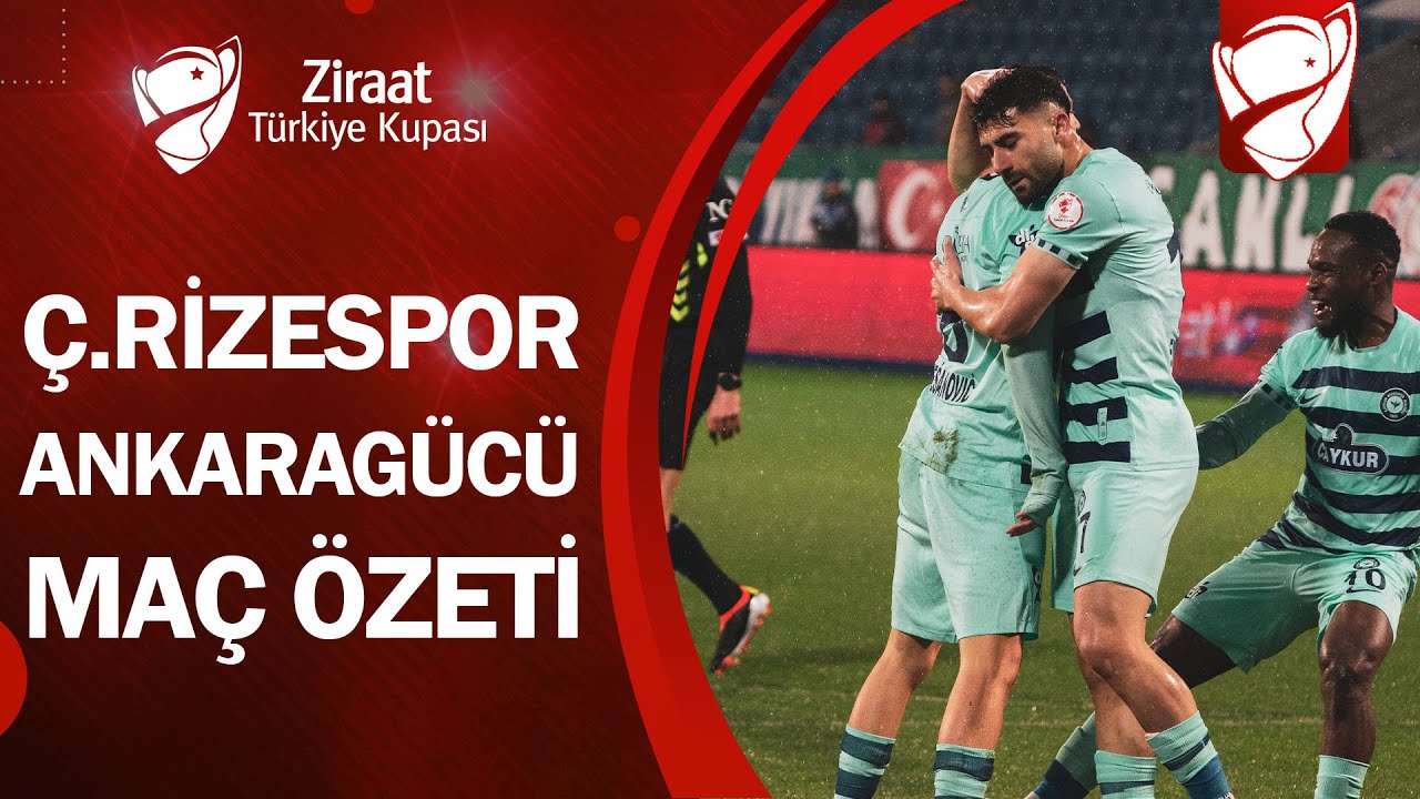 Çaykur Rizespor 2-1 MKE Ankaragücü | MAÇ ÖZETİ | Ziraat Türkiye Kupası A Grubu | 04.02.2025
