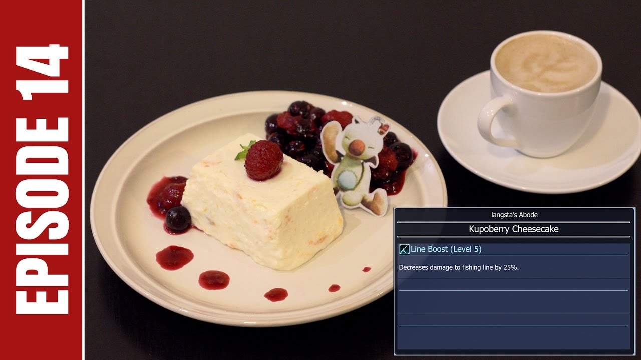 Cooking Final Fantasy XV Kupoberry Cheesecake