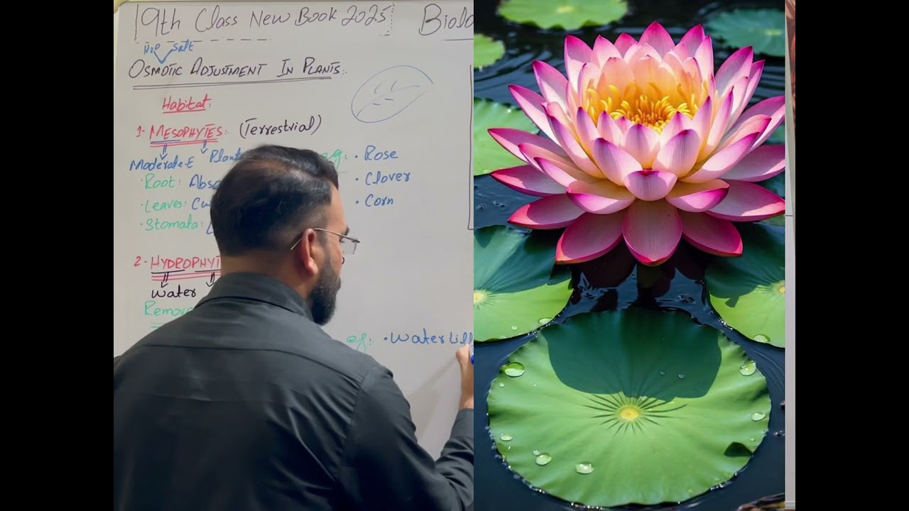 Osmotic Adjustment in Plants | Lec #11 | Biology Chapter 9 | 9th Class | New Book 2025