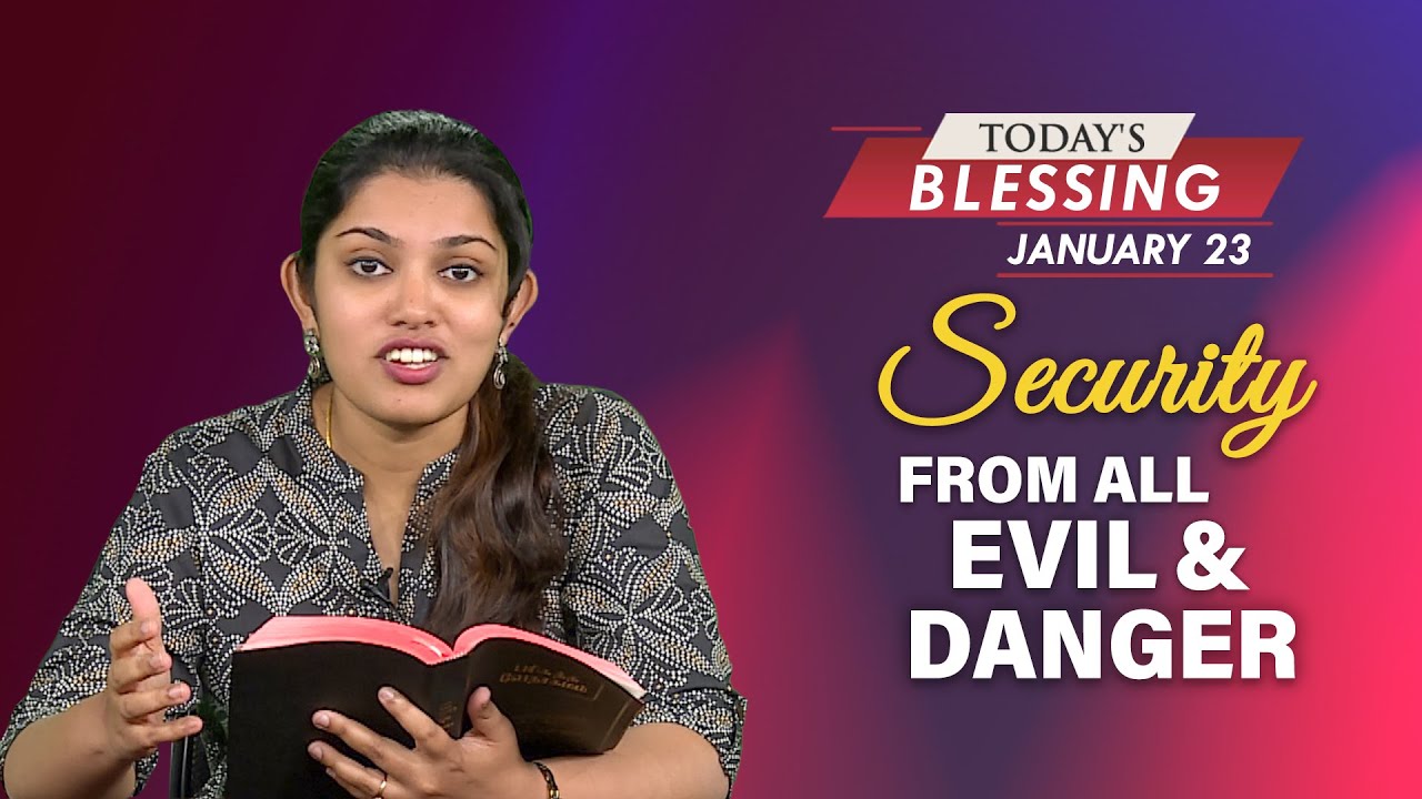 Security From All Evil And Danger | Dr. Shilpa Dhinakaran | Today's Blessing