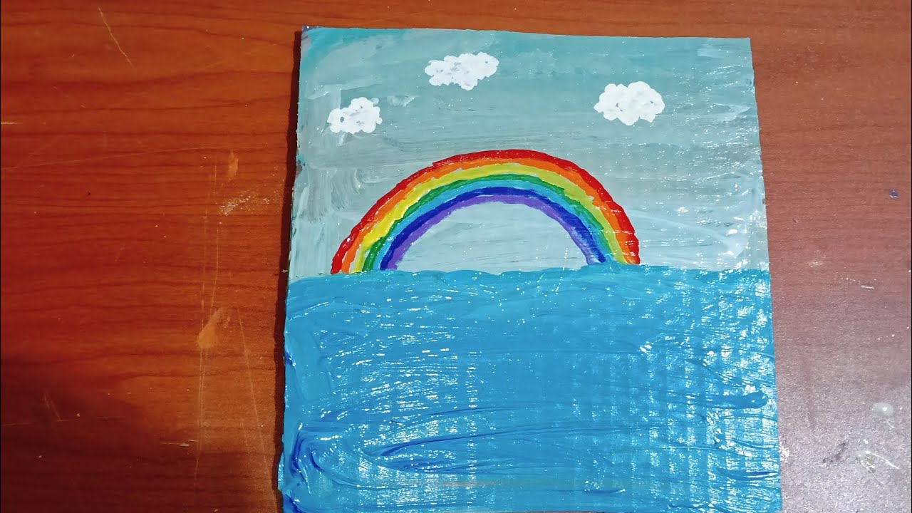 Beautiful Rainbow Drawing 