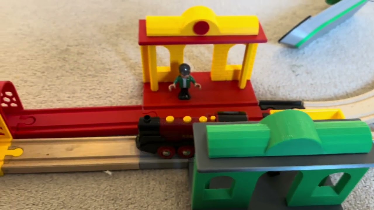 BRIO Trains Through Tunnels Non-Stop! 🚂 Tunnel Track Fun