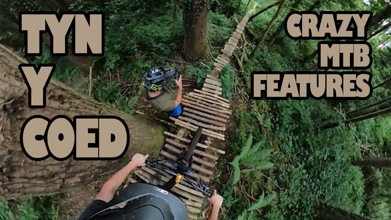 CRAZY MTB FEATURES AT TYN Y COED WOODS