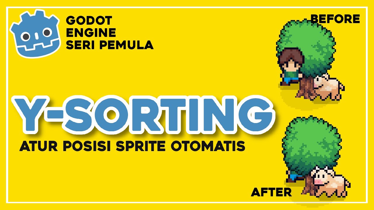 Stop Sprite Numpuk! Cara Y-Sort di Godot 4