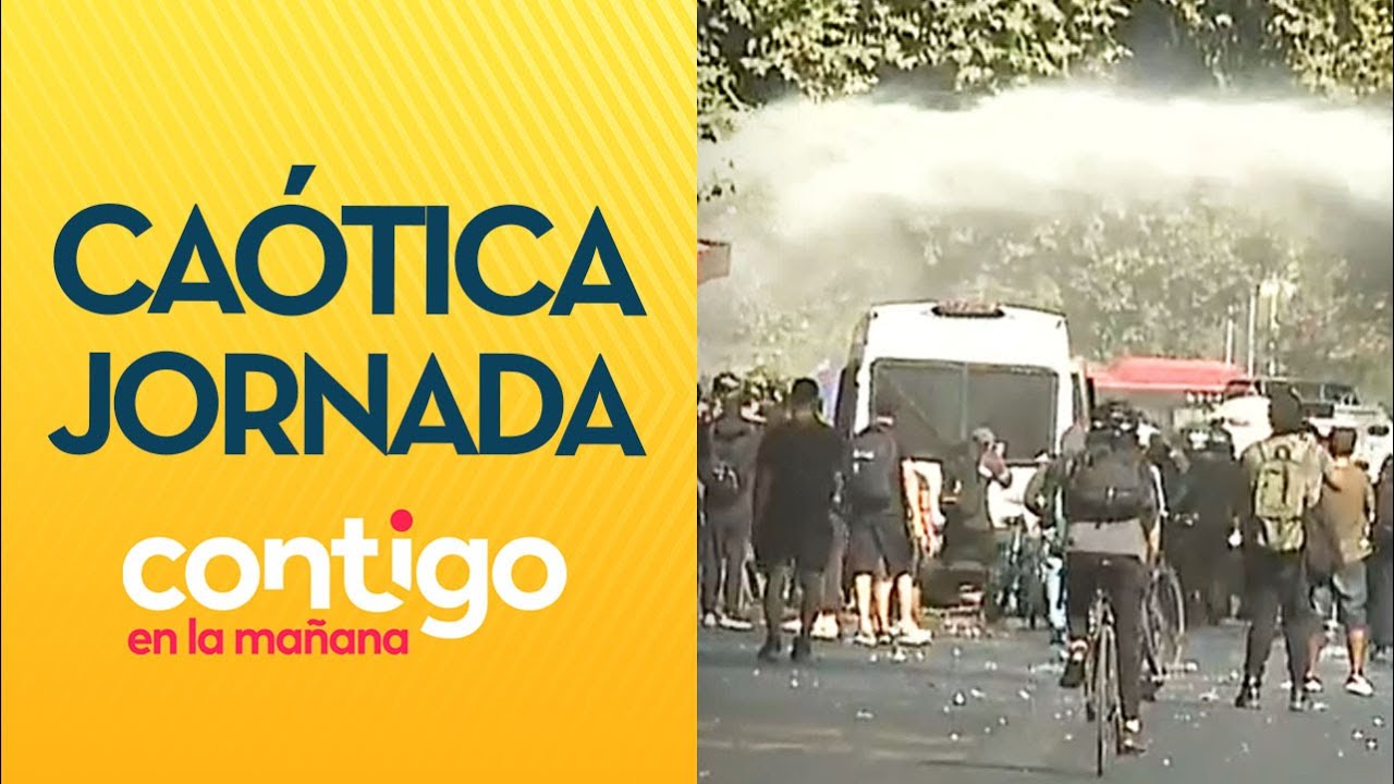 CAÓTICO: Manifestaciones en la Alameda en día del Joven Combatiente - Contigo en La Mañana