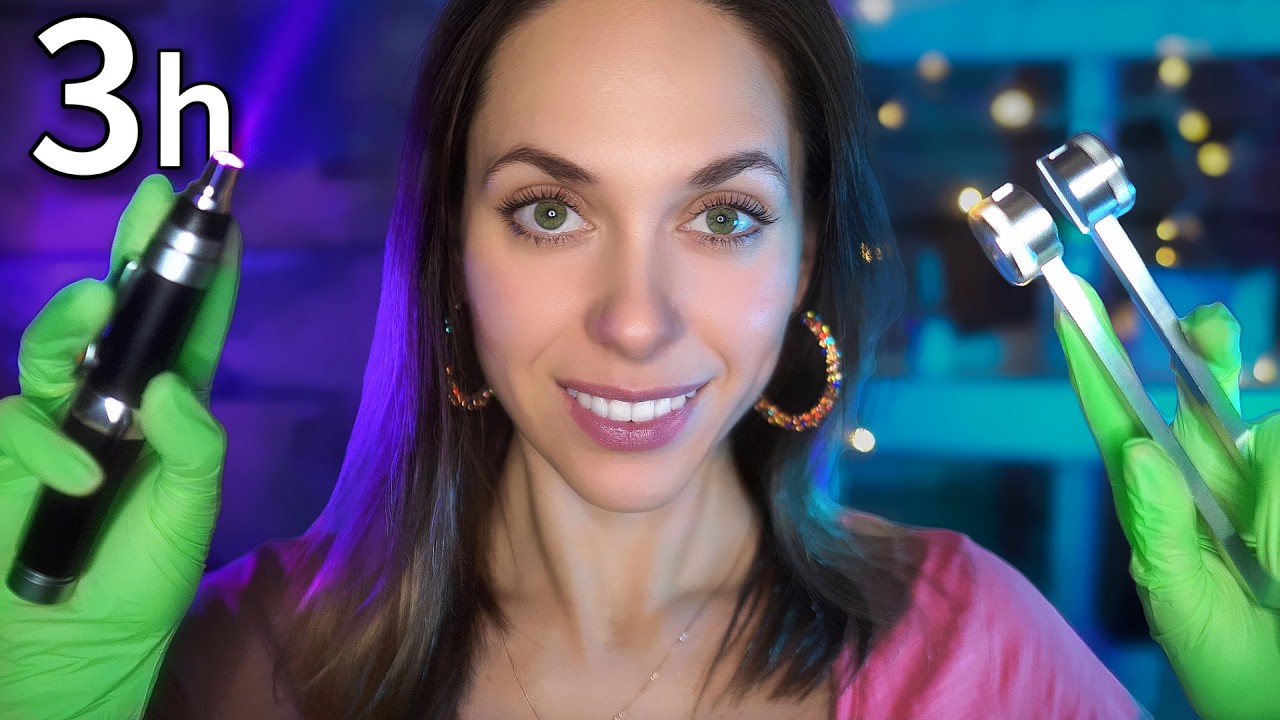 ASMR 3 Hours Deep Ear Cleaning & Otoscope Exam 🩺 (Sleep Guaranteed) NO TALKING