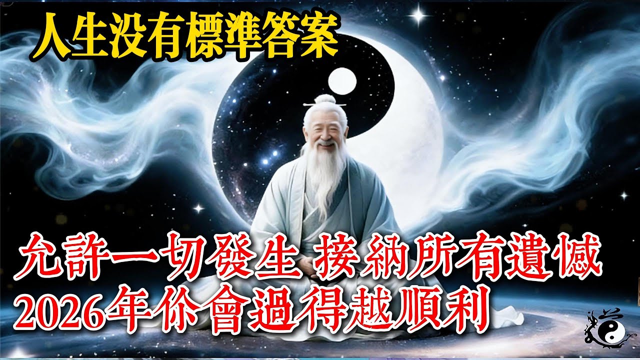 人生沒有標準答案，允許一切發生，接受所有遺憾#国学智慧 #国学文化 #人生感悟 #人生智慧 #禅意生活 #正能量 #修行 #情感 #道德经讲解