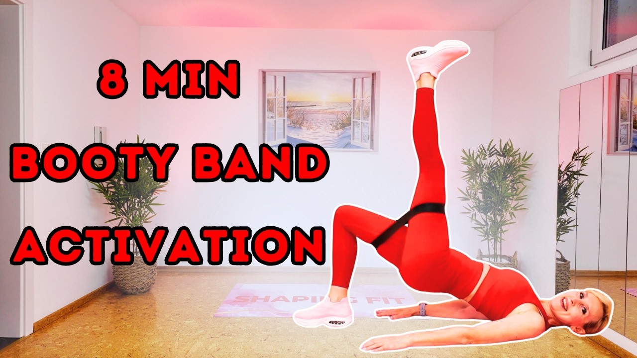 8 Min Booty Band Activation 🔥 Resistance Band Glute Workout at Home