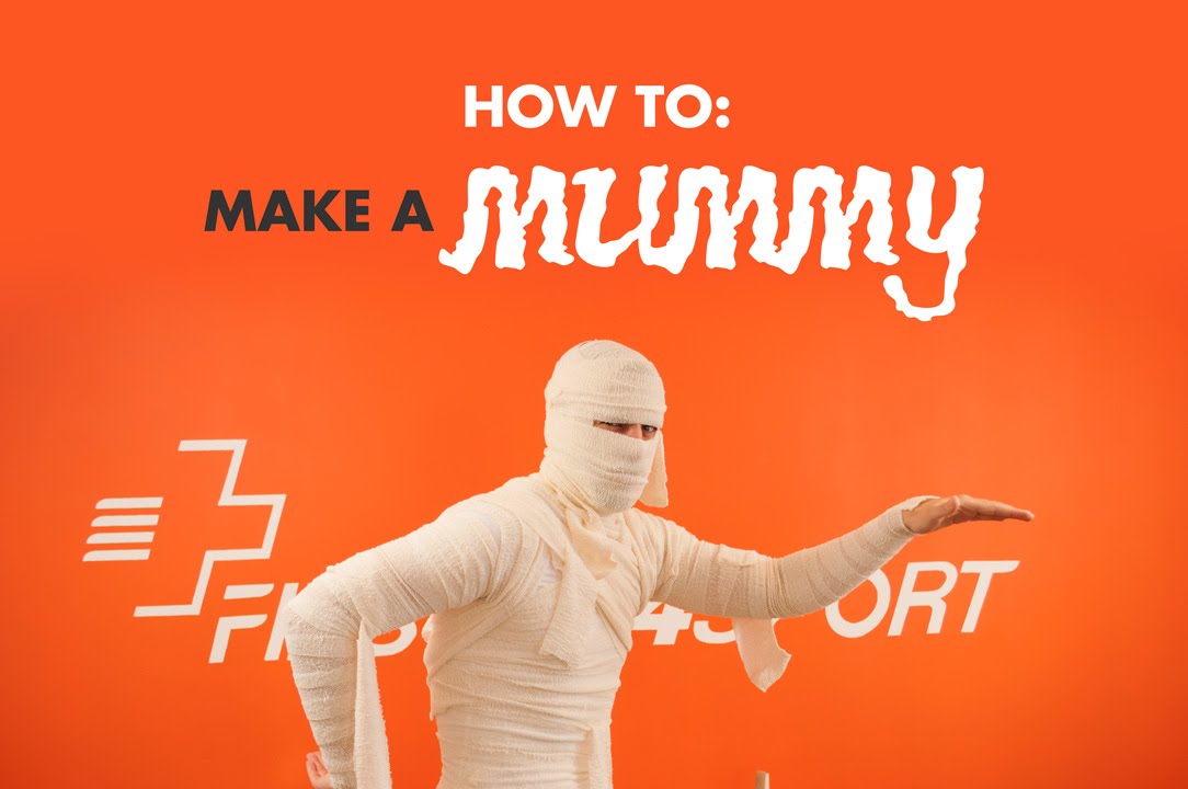 How we made our Halloween 'Mummy' with bandages