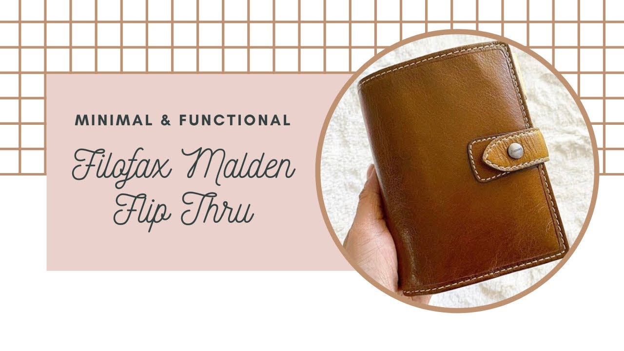 Minimal & Functional Filofax Malden Flip Thru