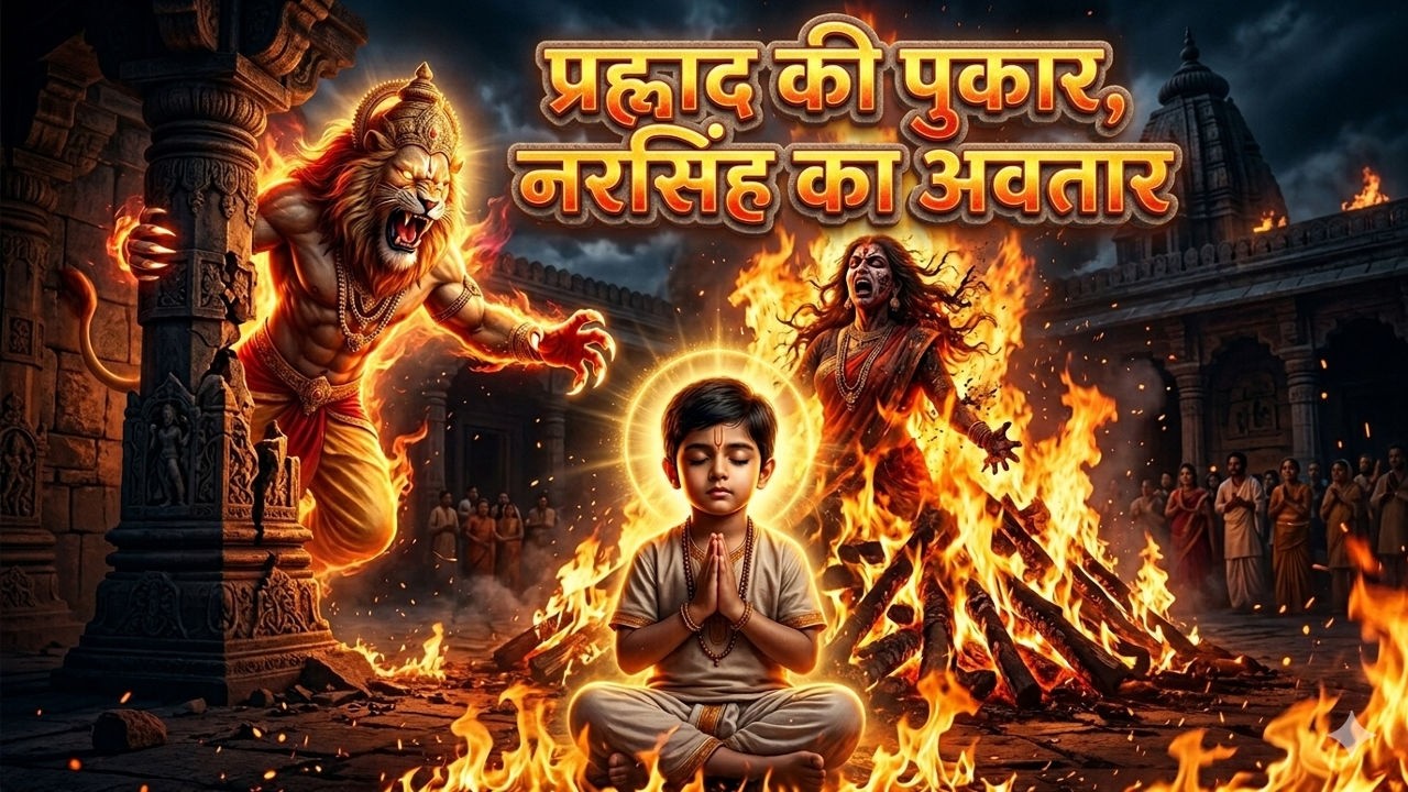 “प्रह्लाद की पुकार, नरसिंह का अवतार”