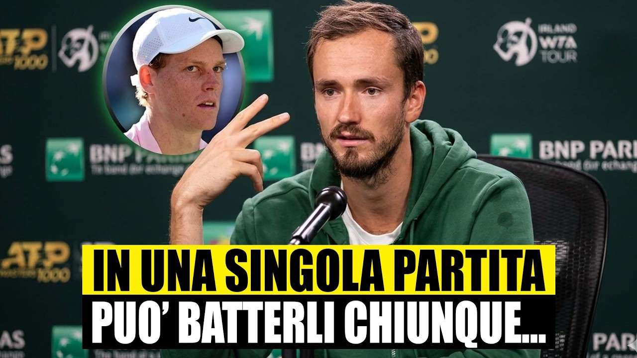 MEDVEDEV SBOTTA IN CONFERENZA DOPO LA FINALE PERSA CON SINNER 