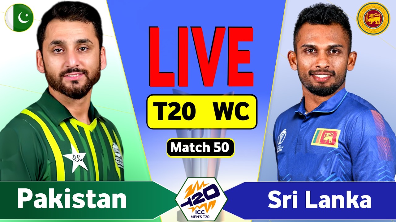 Pakistan vs Sri Lanka 50th T20 Live Match Today | PAK vs SL Live Score & Commentary