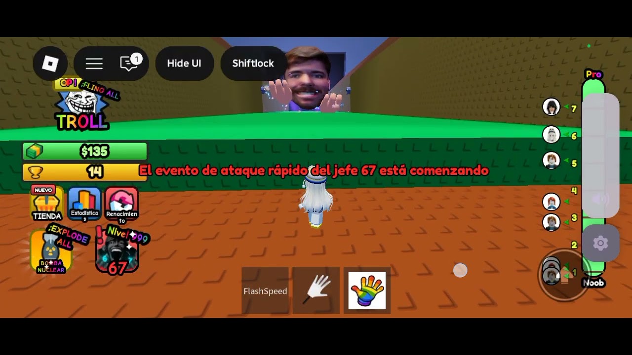 Jugando no ser aplastado por 67