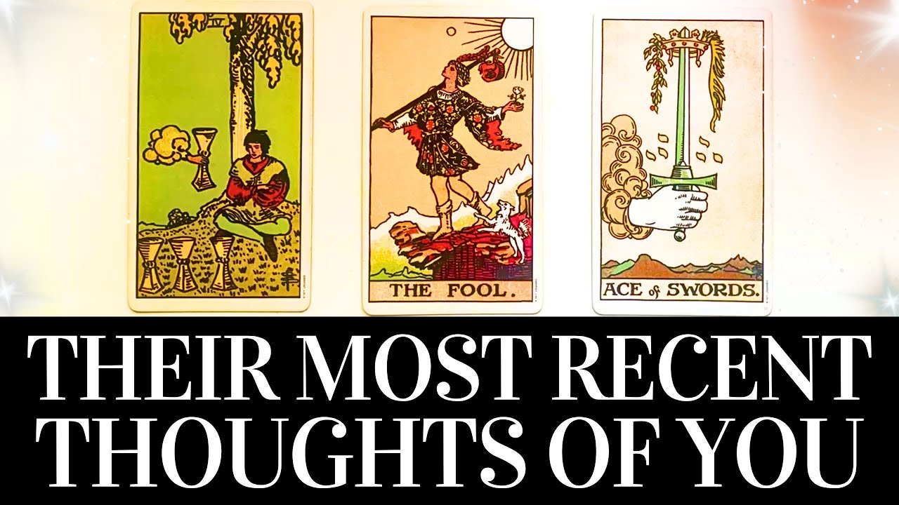 PICK A CARD 🥰🔮THEIR THOUGHTS OF YOU RECENTLY 🔮🥰 What Is On Their Mind? ❤️ Love Tarot Reading
