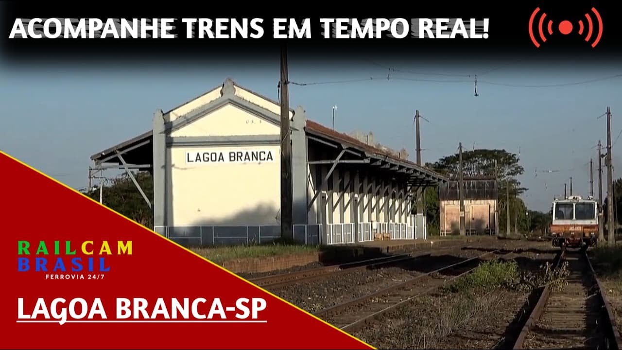 TRENS AO VIVO EM LAGOA BRANCA, CASA BRANCA, SP BRASIL FULL HD