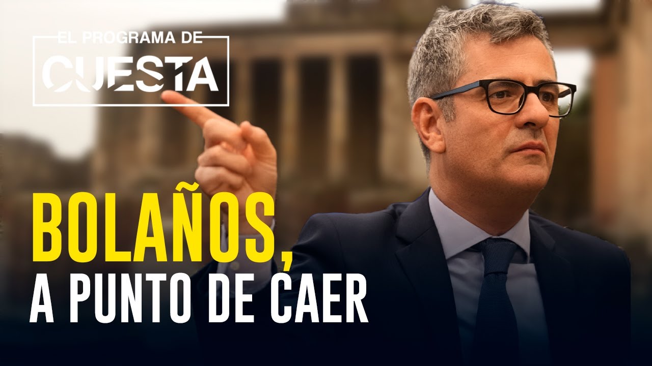 Bola&ntilde;os, a punto de caer: la prueba de su implicaci&oacute;n total en la cloaca del PSOE
