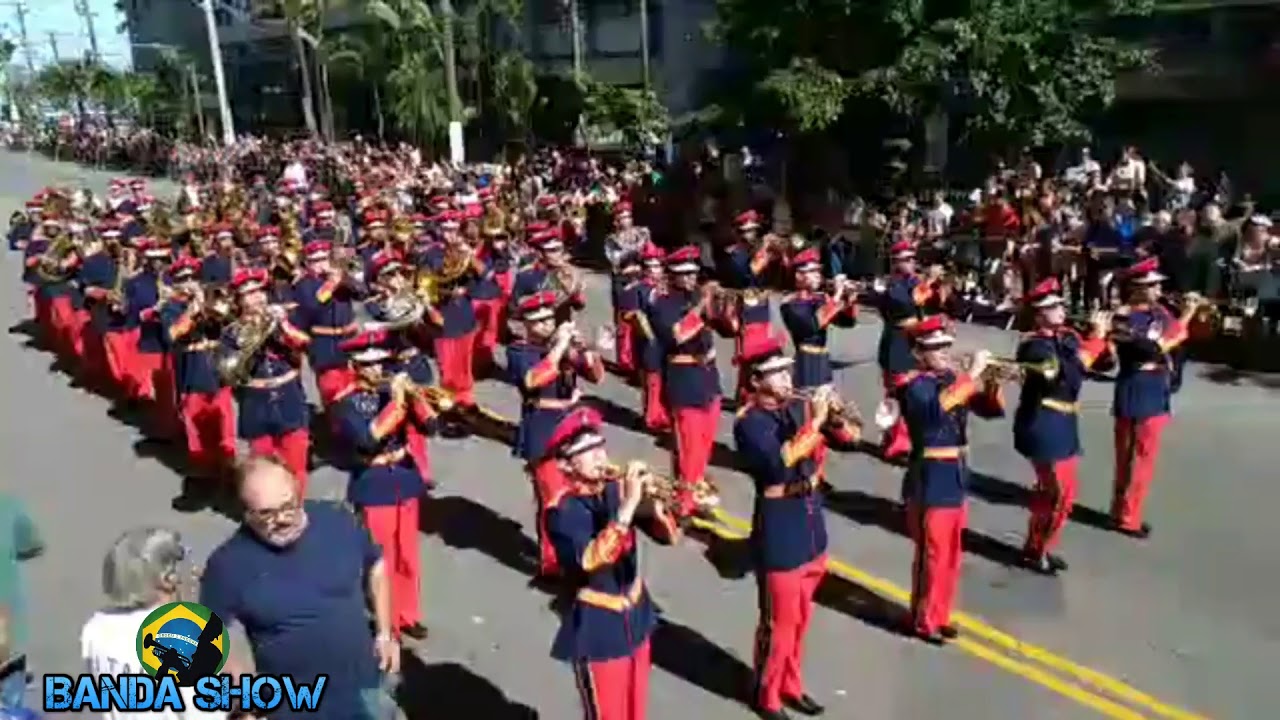 Banda Marcial de Cubatão no 2º Concurso em Santos SP 2017 ( Banda Show )