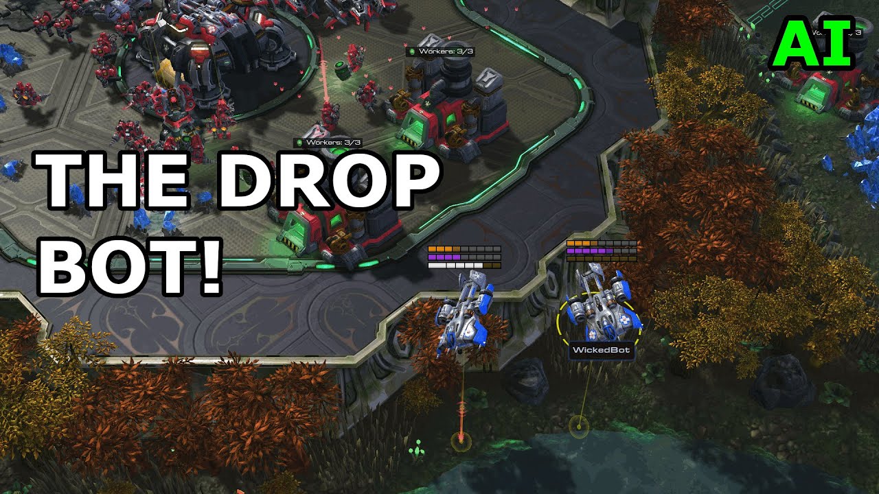 100,000 APM SC2 AI! - BotTato vs WickedBot - Starcraft 2 AI