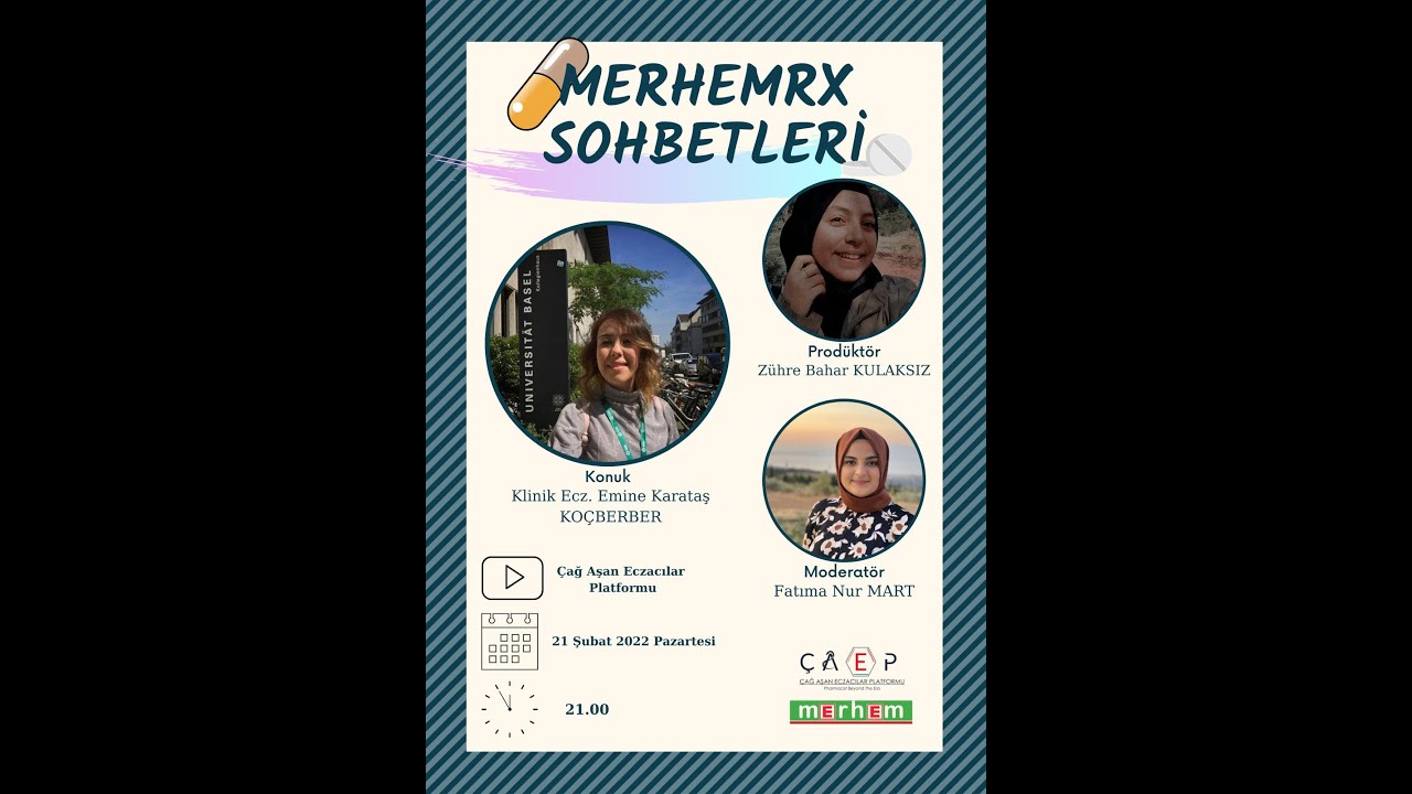 MerhemRx Sohbetleri #4: Klinik Eczacılık- Uzm.Ecz.Emine KARATAŞ KOÇBERBER