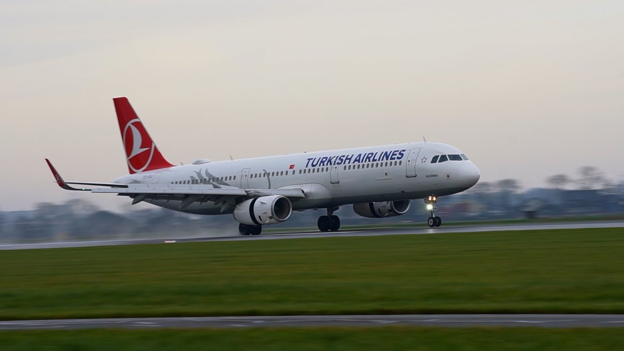 Turkish Airlines from Istanbul landing at Amsterdam! | AIRPLANE SPOTTING