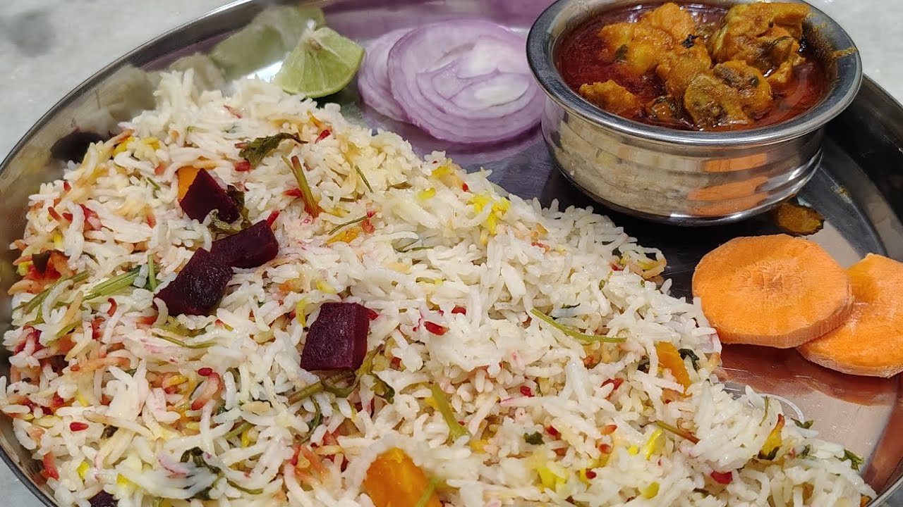 Bagara Rice Recipe | Perfect Side for Chicken Curry & Dalcha | Easy Veg Pulao