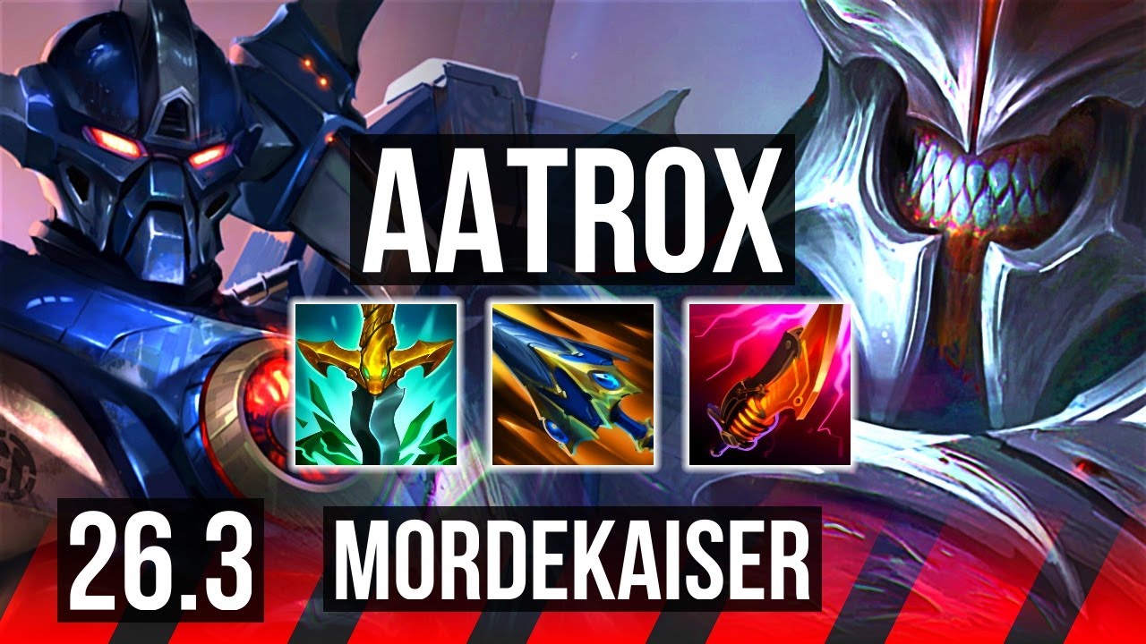 AATROX vs MORDEKAISER (TOP) | Good KDA: 15/2/7 | KR Master | 26.3