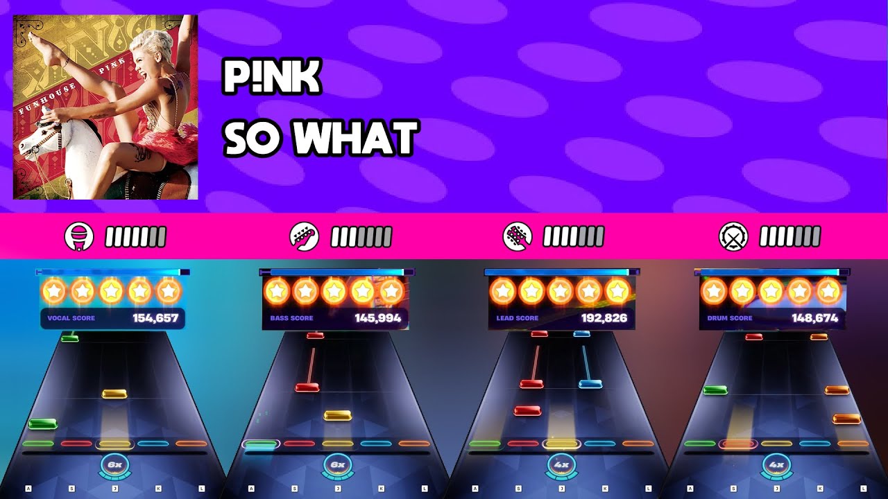[Fortnite Festival] P!nk - So What || All Instruments Expert 100%